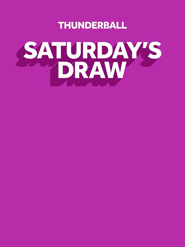 Thunderball Saturdays Draw